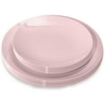 thumbnail image 1 of Crown Display Light Pink Fancy Plastic Plates Combo Set - 120 Count, 1 of 9