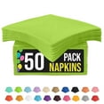 thumbnail image 1 of Crown Display Lime Green Beverage Napkins: Highly Absorbent Disposable Paper Napkins - 50 Count, 1 of 8