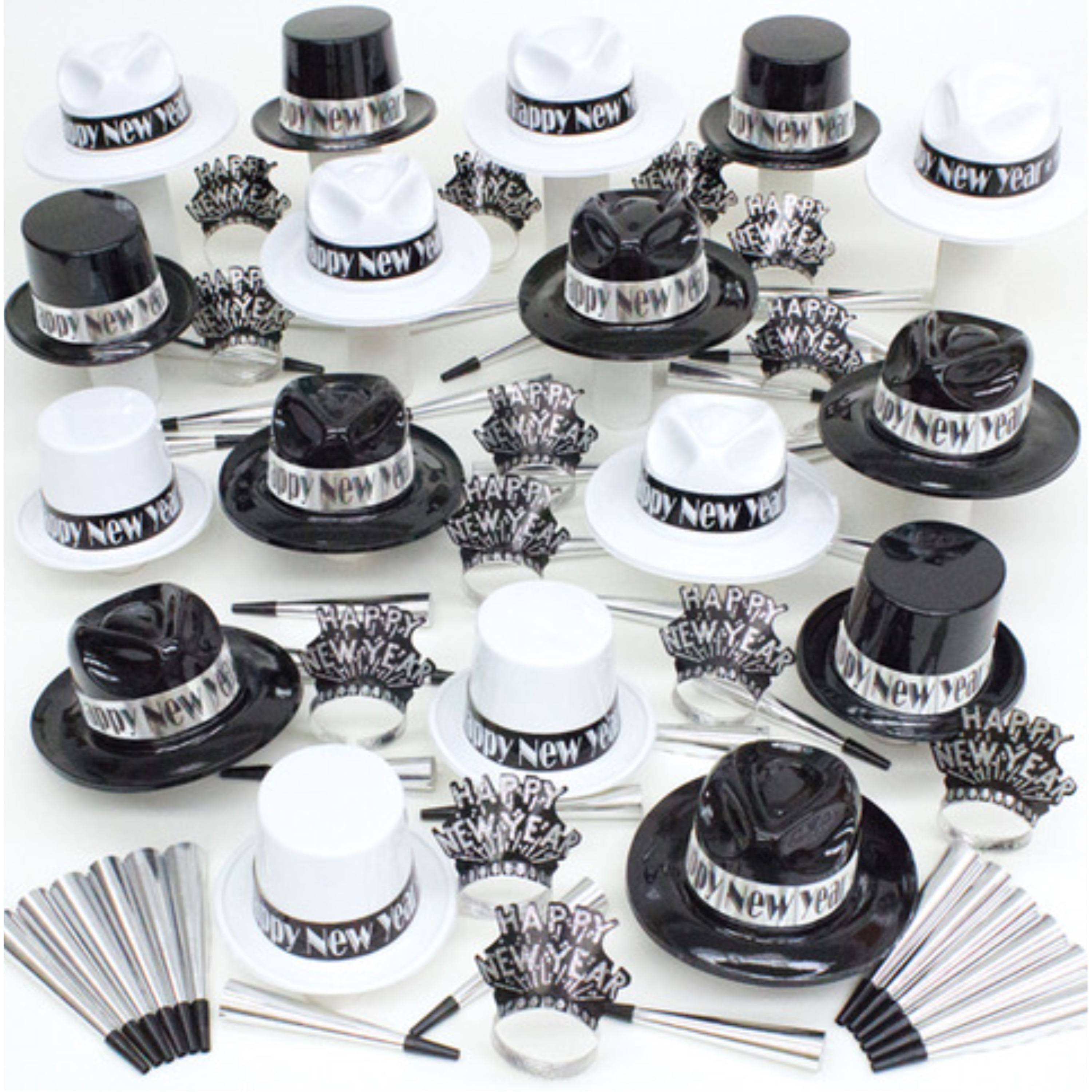 Crown Display New Years Eve Party Supplies 2023 For 100 I Black And