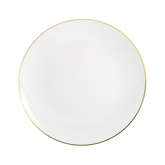 Crown Display Premium 8" 40 Ct. Gold Design Plastic Salad Plates