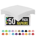 thumbnail image 1 of Crown Display White Beverage Napkins - 50 Count, 1 of 8