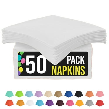 Crown Display White Luncheon & Dinner Paper Napkins - 50 Ct