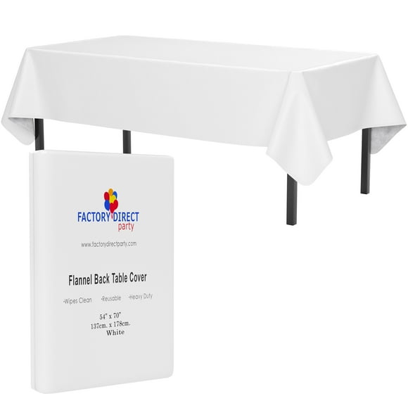 Flannel Backed Plastic Tablecloth