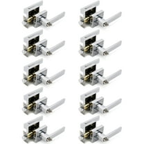 Crown Door Lever Chrome Keyed Door Handle 10 Pack by Villar Home Designs