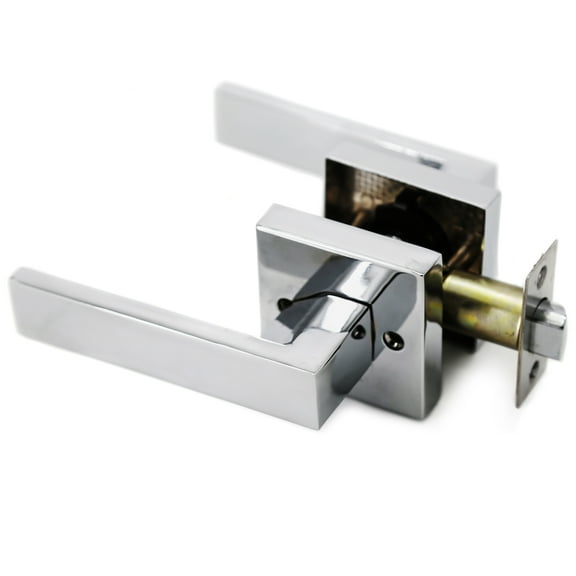 Crown Door Lever Chrome Passage Door Handle by Villar Home Designs