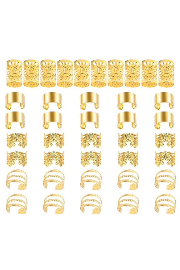 Crown Dreadlock Hair Rings Stylish And Practical Hair Decoration Easy Installation For Fashion Individuals At Festivals