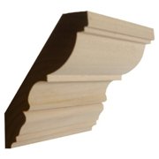 EWCR30 Crown 7/8" x 4-1/2" Unfinished 3-1/2" High x 2-7/8" Deep