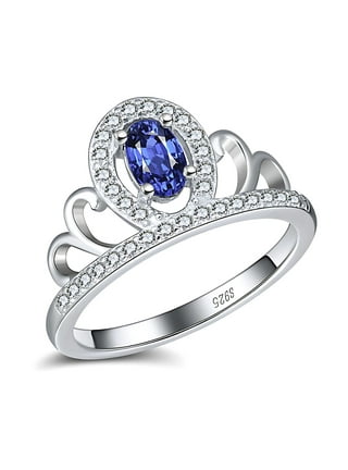 Suzy Levian Sterling Silver Sapphire Diamond Accent Engagement