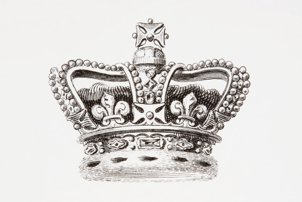 The Crown Of England From The Cyclopaedia Or Universal Dictionary Of Arts Sciences And Literature By Abraham Rees Published London 1820 Canvas Art - Ken Welsh Design Pics (19 x 12)