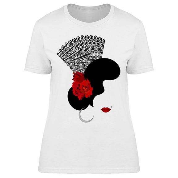 Crown Flamenco Hairstyle T-Shirt Women -Image by Shutterstock, Female 3X-Large
