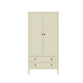 thumbnail image 1 of Crown Full Wardrobe with Hanging and 2 Drawers in Off White, 1 of 7