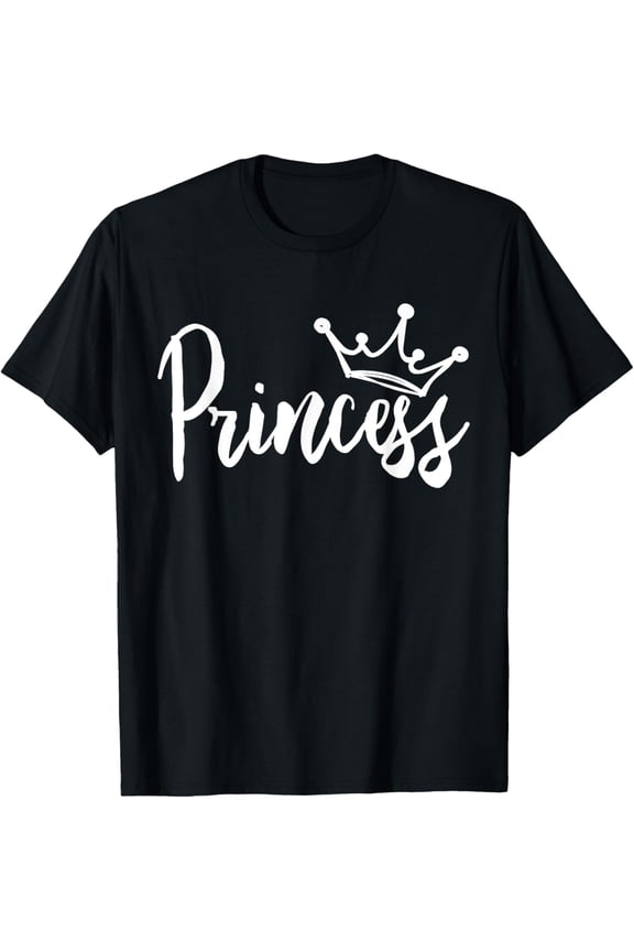 Crown Girls Princess for Women Graphic T-ShirtMen and women, Black T-shirt, size: Extra large