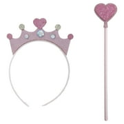 Wonder Nation Pink Princess Crown and Wand Costume Accessories Set