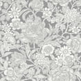 thumbnail image 1 of Crown Hedgerow Grey Floral Trails Unpasted Paper Wallpaper, 20.5-in by 33-ft, 56.4 sq. ft., 1 of 3