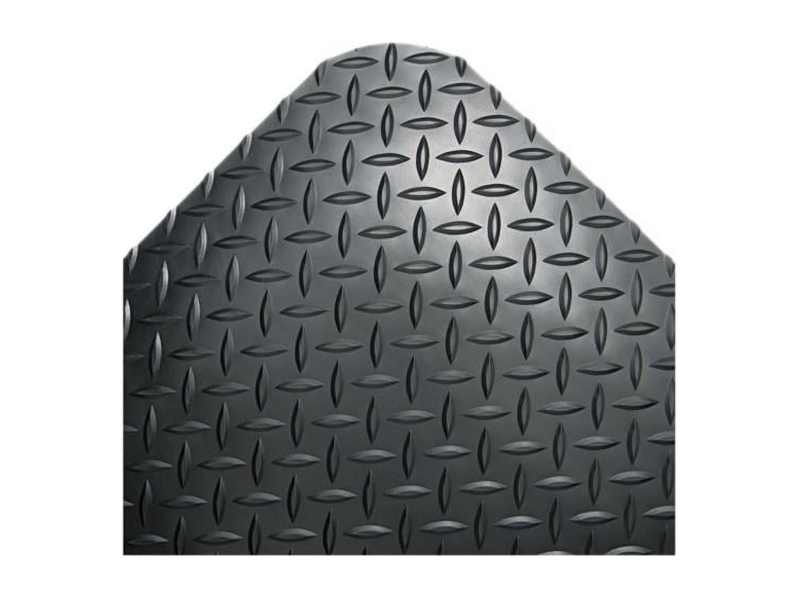 Industrial Deck Plate Anti-Fatigue Mat, Vinyl, 24 x 36, Black Industrial Deck Plate Anti-Fatigue Mat, Vinyl, 24 x 36, Black