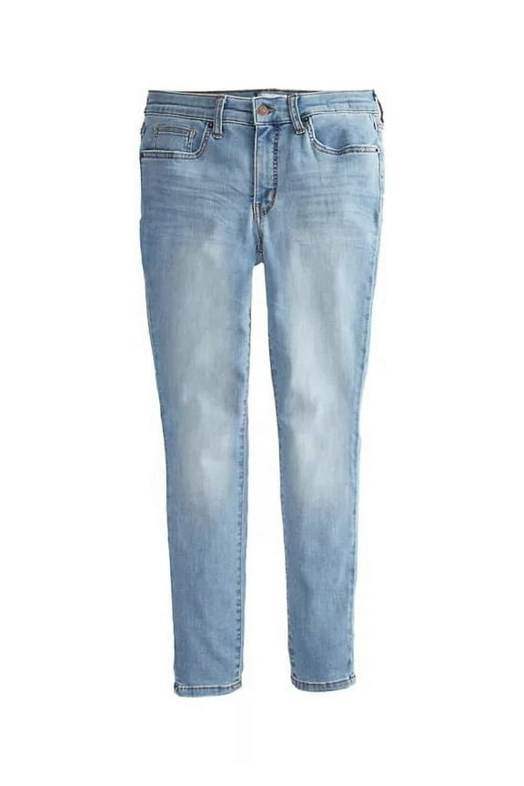 EDEN WASH Women's Petite Mid Rise Skinny Jeans, US 4P