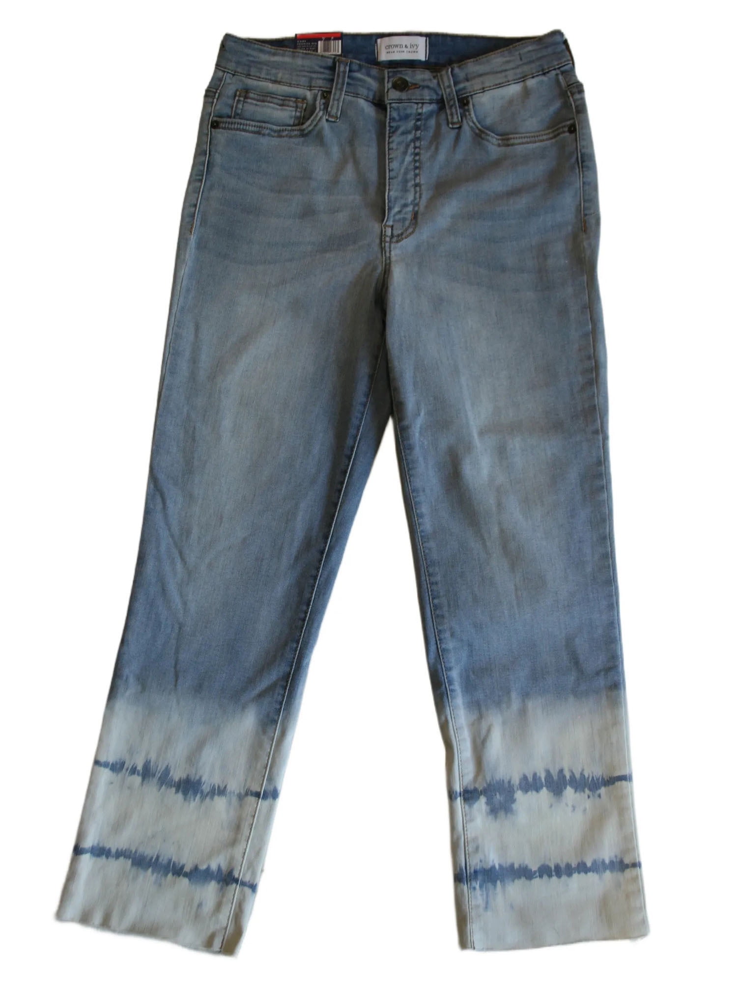 Crown & Ivy High-Rise Straight Crop Women's Jeans Size 6R