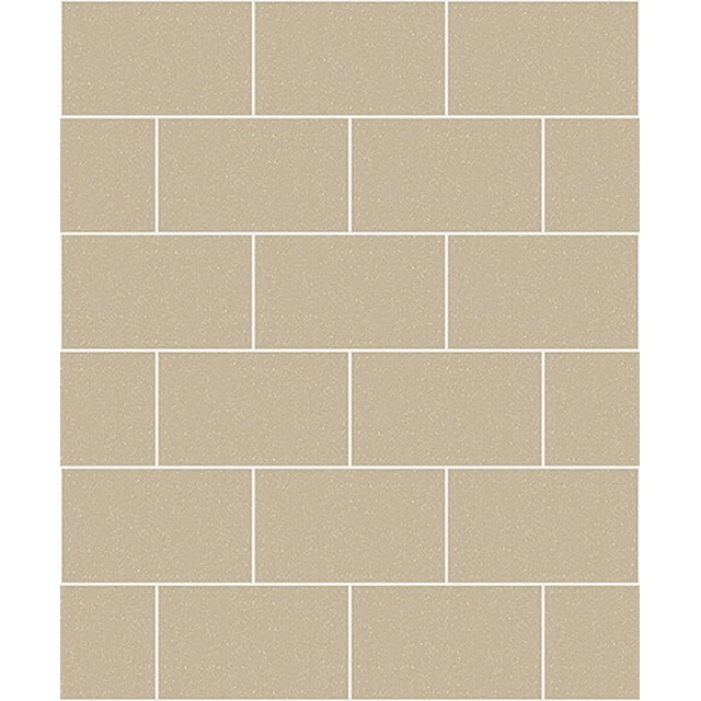 Crown Joan Wheat Tile Unpasted Expanded Vinyl Wallpaper, 20.5in by 33