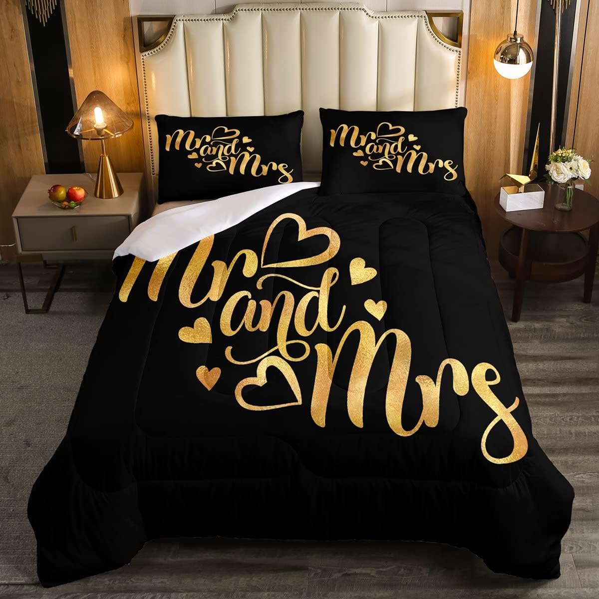 Crown and King Comforter Set Valentine's Day Bedding Set King Size for