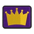 thumbnail image 1 of Crown King Queen Princess Applique Multi-Color Embroidered Hook & Loop Patch - 3 Inch Medium, 1 of 5