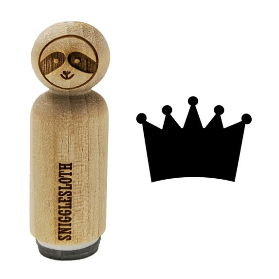 Crown King Queen Princess Rubber Stamp for Scrapbooking Crafting Stamping - Mini 1/2 Inch