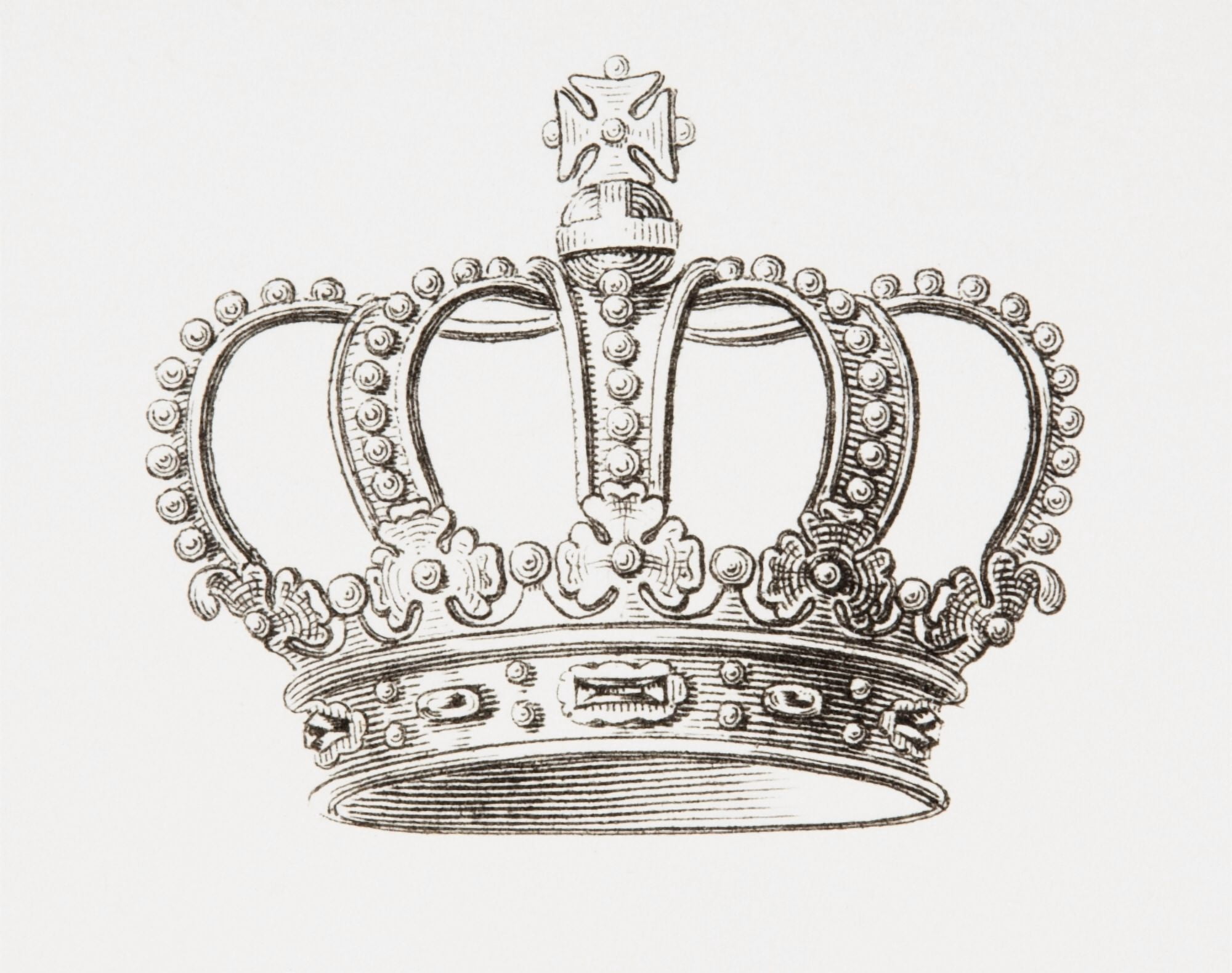 Crown Of The Kingdom Of The Netherlands From The Cyclopaedia Or Universal Dictionary Of Arts Sciences And Literature By Abraham Rees Published London 1820 Canvas Art - Ken Welsh Design Pics (34 x 26)