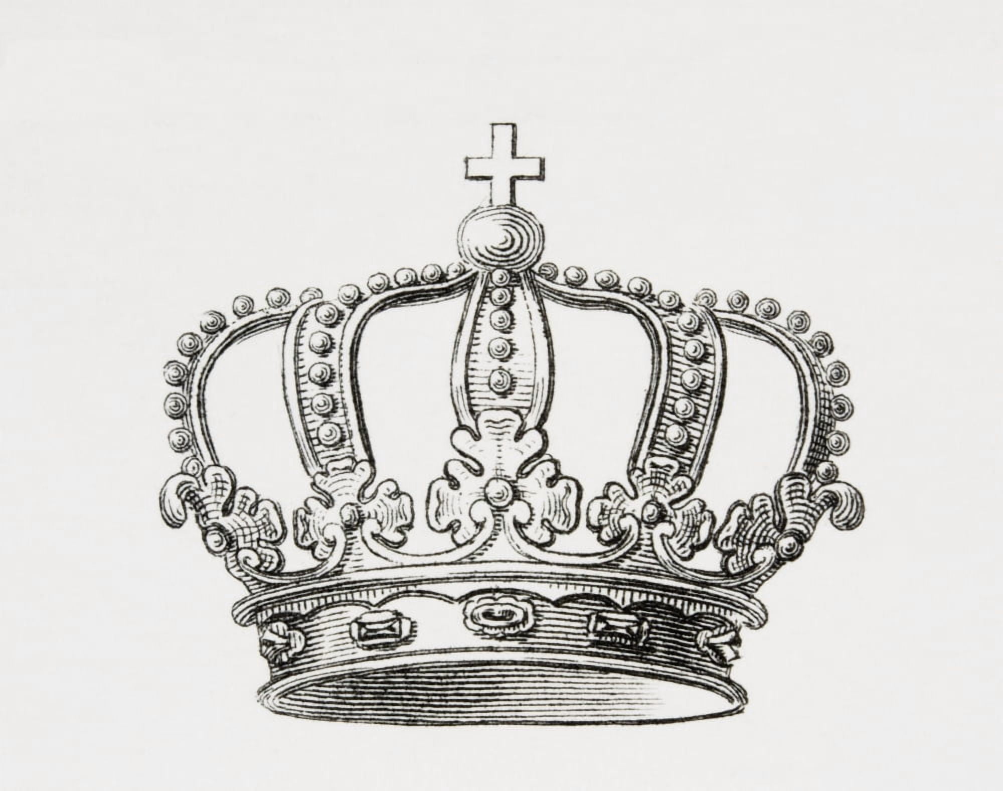 Crown Of The Kingdom Of Spain From The Cyclopaedia Or Universal Dictionary Of Arts Sciences And Literature By Abraham Rees Published London 1820 Canvas Art - Ken Welsh Design Pics (17 x 13)