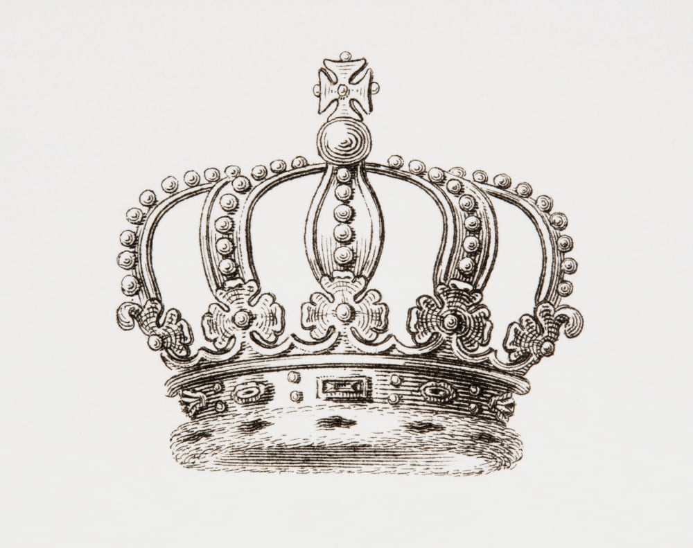 Crown Of The Kingdom Of Sweden From The Cyclopaedia Or Universal Dictionary Of Arts Sciences And Literature By Abraham Rees Published London 1820 Canvas Art - Ken Welsh Design Pics (34 x 26)