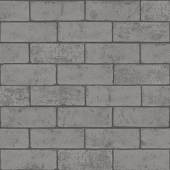 Crown Kirsten Dove Industrial Brick Wallpaper