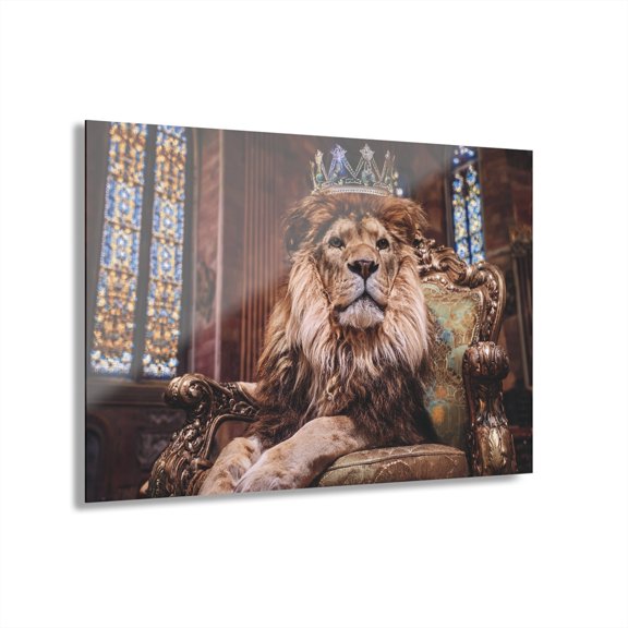 Crown Lion Wall Decor, Wall Art Decor with Animals 3