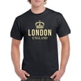 thumbnail image 1 of Crown, London England Men T-Shirt, Male Small, 1 of 4