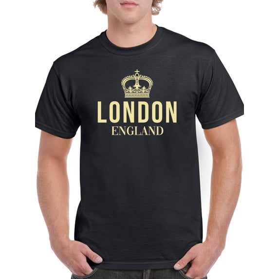 Crown, London England Men T-Shirt, Male Small