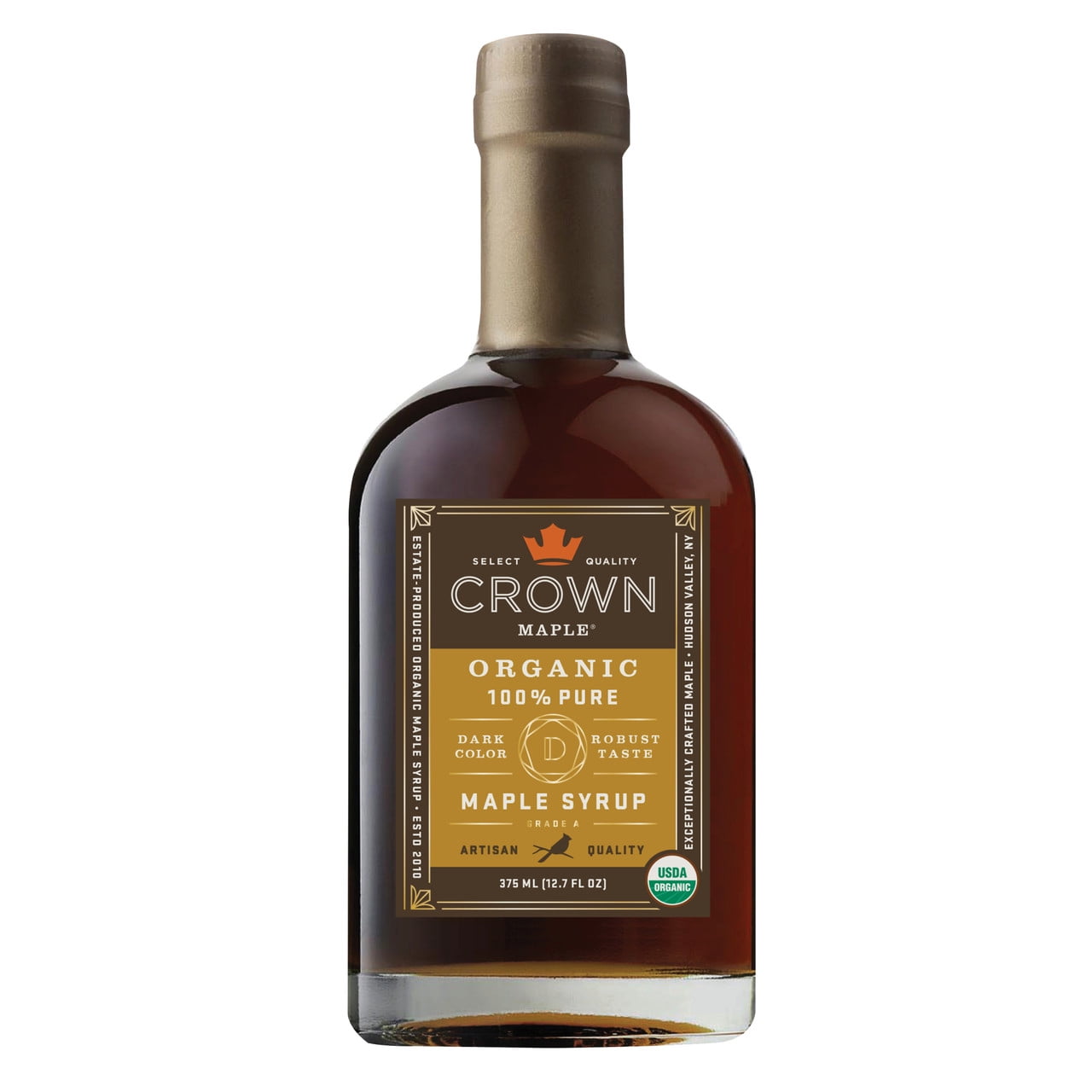 Crown Maple Organic 100% Pure Dark Color Robust Taste Maple Syrup 375ML ...