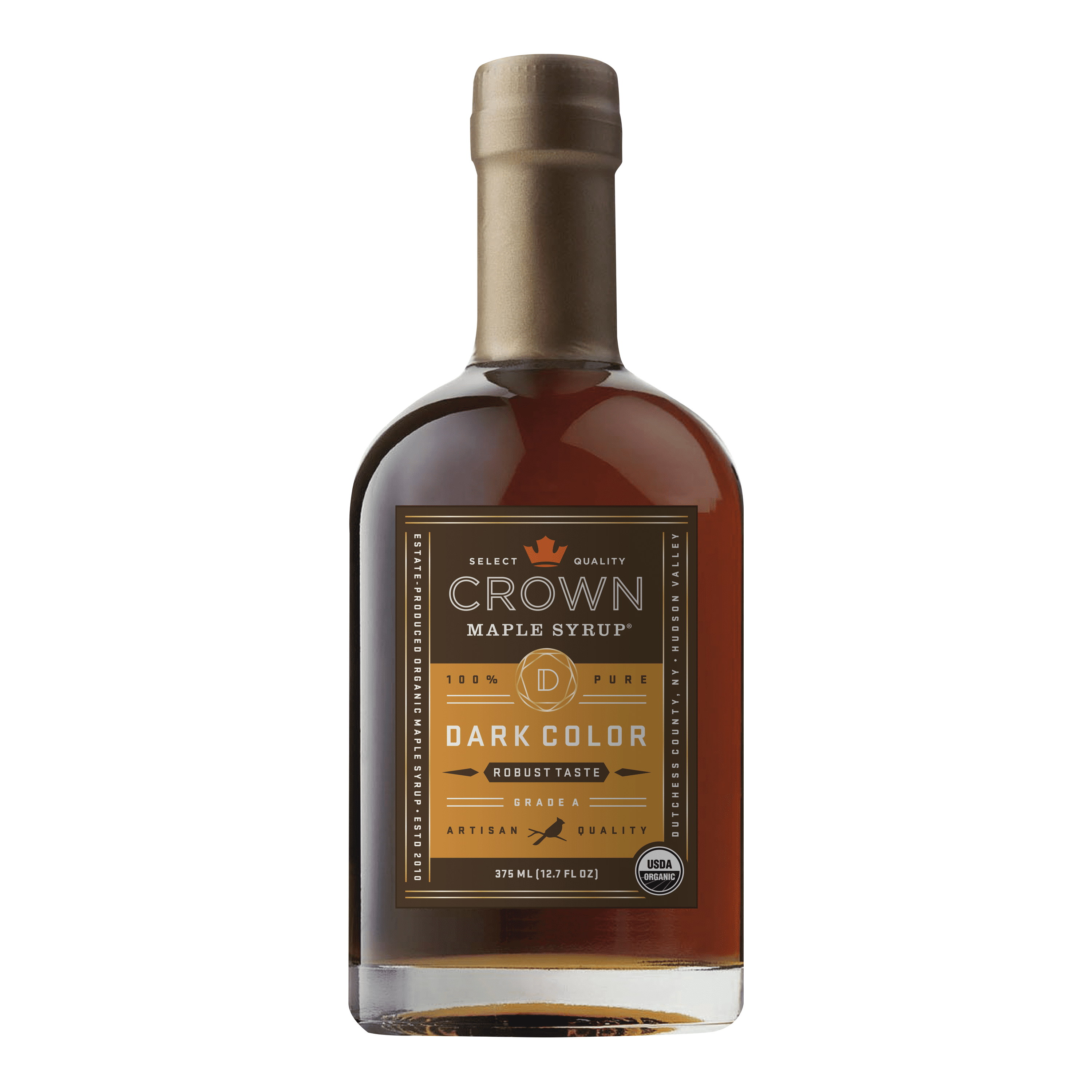 Crown Maple Dark Color Robust Taste Organic Maple Syrup 375ml (12.7 fl