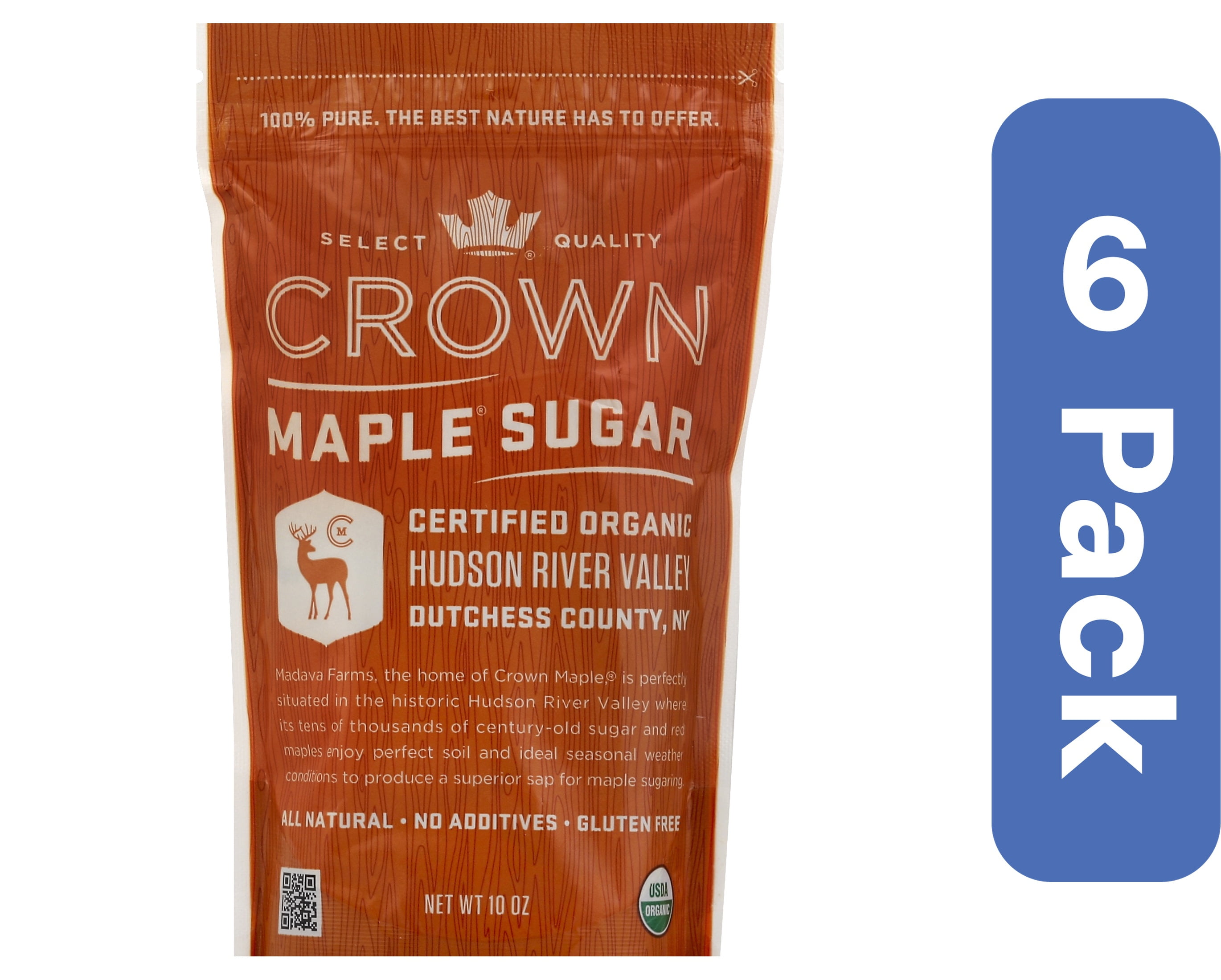Crown Maple Organic Maple Sugar 8 oz (Pack Of 6)