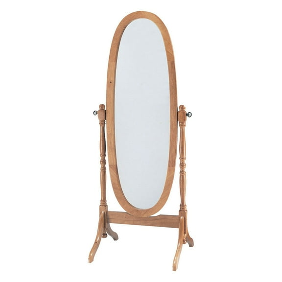 Crown Mark Cheval Mirror, Oak