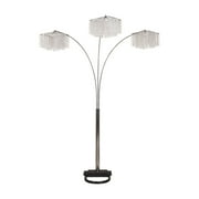 Crown Mark Chrome and Crystal Chandelier Table Lamp