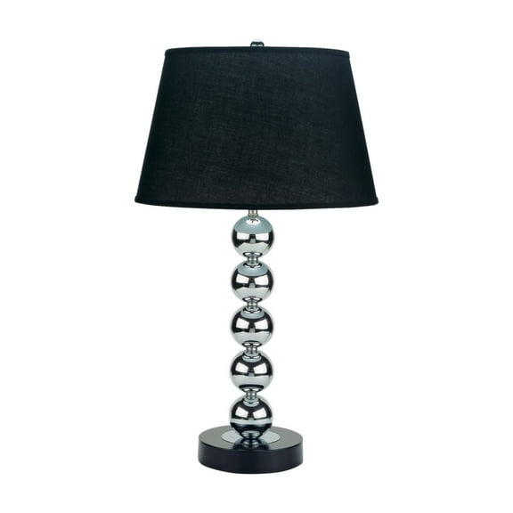 Crown Mark Contemporary Chrome Stacked Sphere Table Lamp