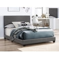 thumbnail image 1 of Crown Mark Erin Faux Leather Bed, Gray, King, 1 of 7