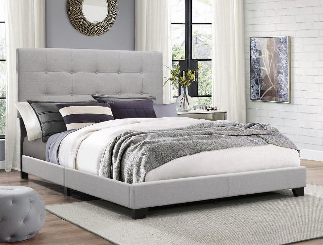 Crown Mark Florence Gray Panel Bed, Queen