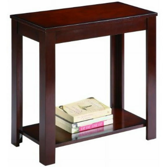 Crown Mark Pierce Chair Side Table, Espresso
