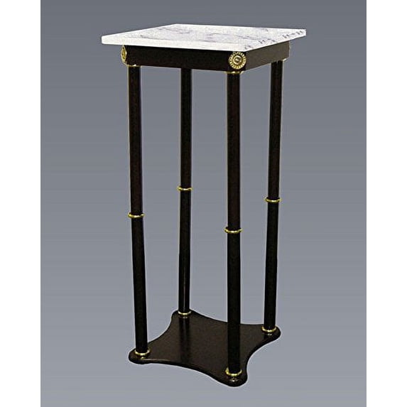 Crown Mark Square Plant Stand, White