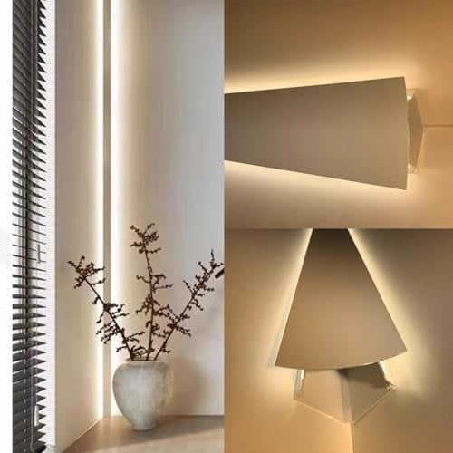 Crown Molding for Indirect Lighting, Aluminum Channel Profile Without LED Strip, Living Room/Bedroom/Theater Lighting System, Led Baseboard Lighting$$Tools & Hardware Other