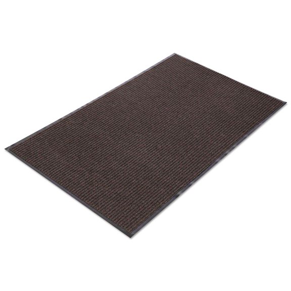Crown NR 0310BR 36 in. x 120 in. Needle Rib Polypropylene Wipe and Scrape Mat - Brown