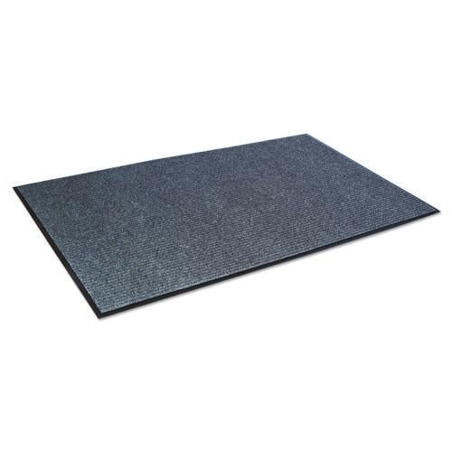 Crown Needle Rib Wipe and Scrape Mat, Polypropylene, 36 x 120, Gray