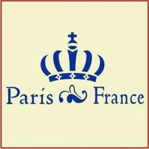 Crown Paris France Stencil - French France Country Stencils Deco Art Painting DIY Craft Plastic Wall Stencil Home Decoration French words reusable Mylar template - The Artful Stencil