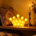 thumbnail image 1 of Crown Pink Room Decor, Princess Decor for Room, Princess Party Decorations, Birthday, Battery Powered Night Light for Girls, 1 of 6