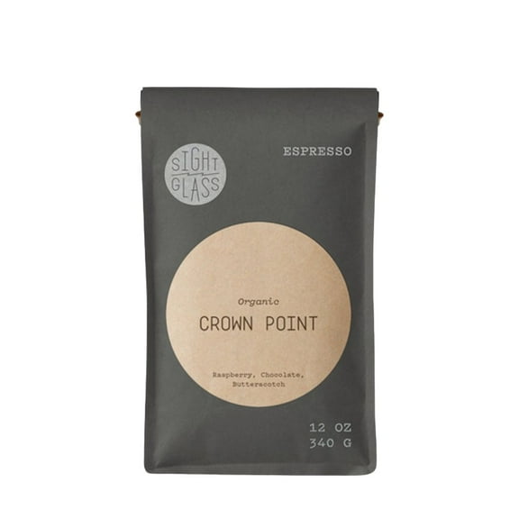 Crown Point Espresso - Certified Organic - Roasted by Sightglass Coffee - Whole Bean Coffee - 12 Ounce Bag