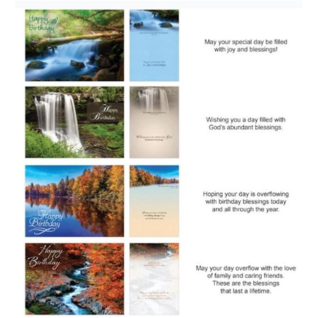 Crown Point Graphics  Shared Blessings Birthday Waterways Boxed Card - 12 per Box