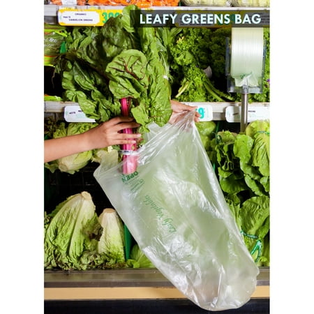 Crown Poly Pull-N-Pak Star Sealed Bottom HDPE Produce Bag Green Tint, 16" Length x 28" Depth | 475/Case